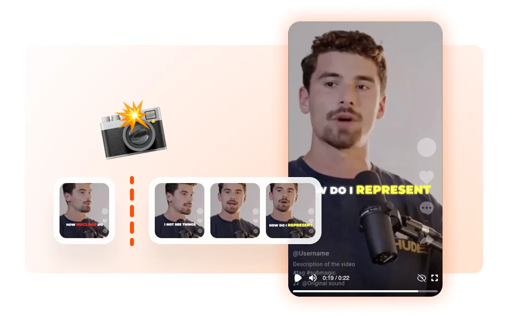 Generate trendy transitions for your videos in seconds using AI